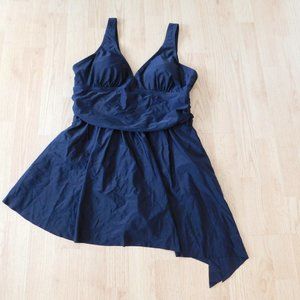 Black Large (12-14) Swim Dress - One Piece - New
